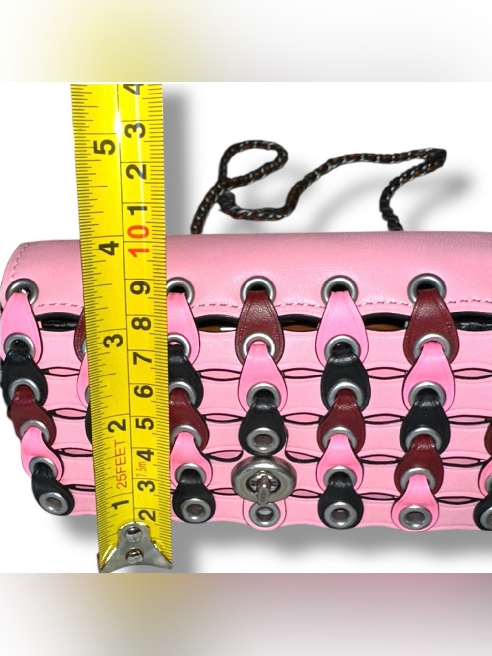 Coach Mini Pink Crossbody with Silver Chain - Picture 3 of 12